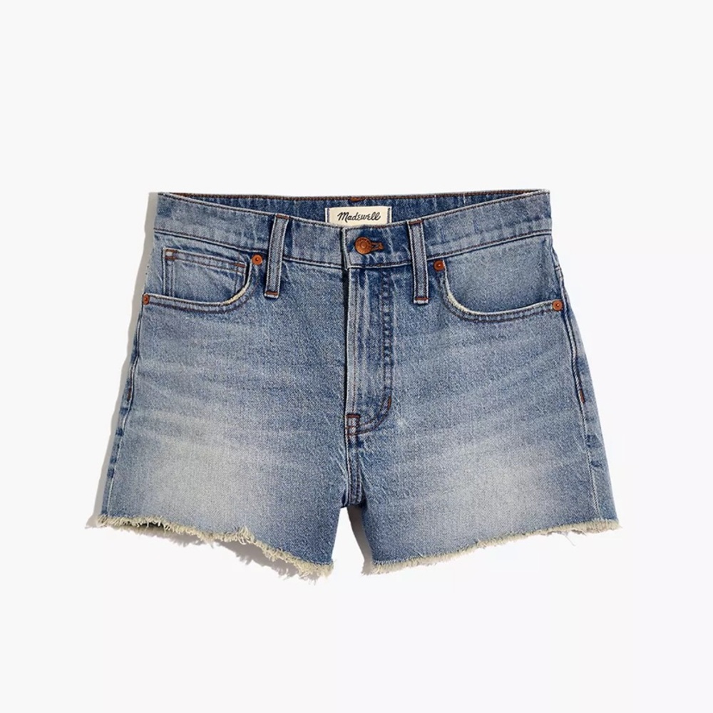 NWT Madewell The Perfect Jean Short in Balsam Wash: TENCEL™